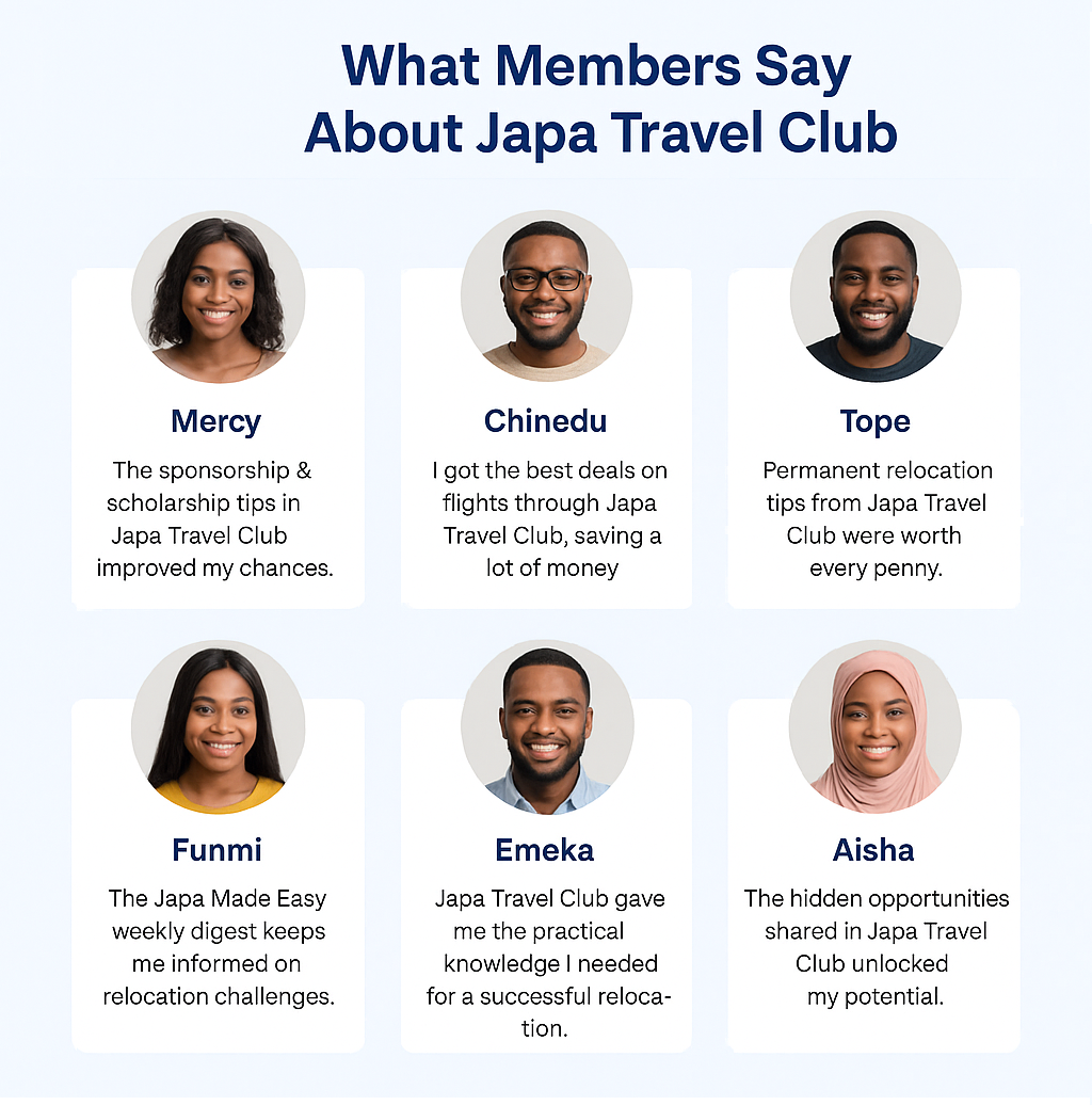 japa travel club testimonies